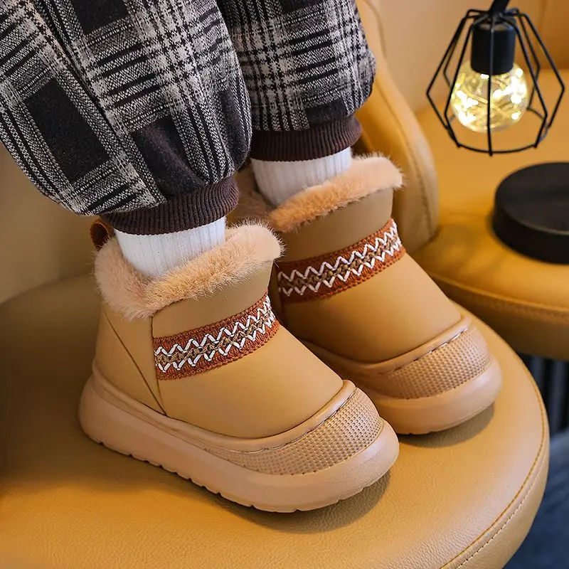

Kids Winter Snow Boots 2026 New Arrival Girls Boys Warm Non Slip Waterproof Thick Cotton Shoes Indoor Outdoor Fashion for Baby
