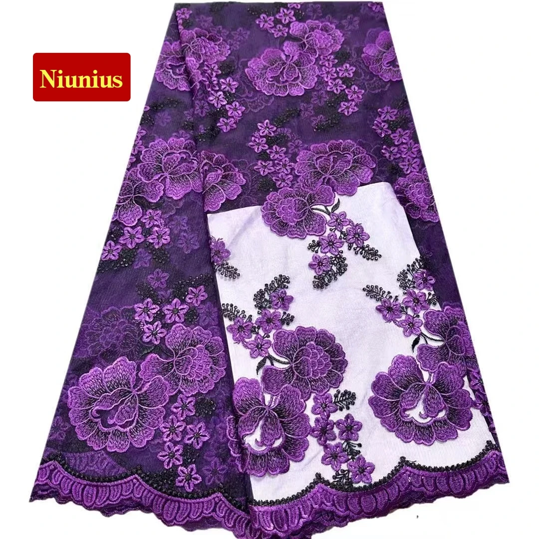 Eligant Ultra Soft Embroidered Mesh Lace Fabric - Wholesale Delicate High Quality For Evening & Party Dresses U_GE3218