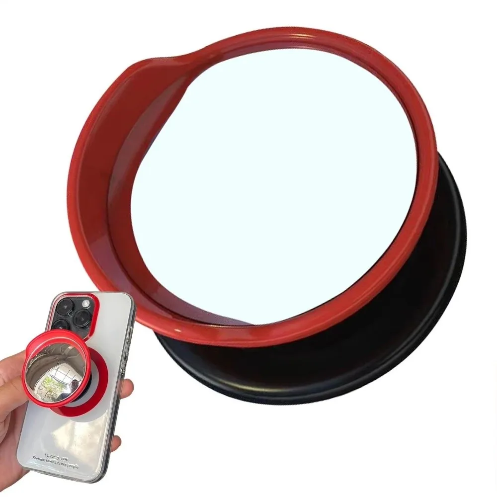 New Portable Convex Mirror Phone Holder Adjustable Mini Size Wide Angle Mirror Universal Creative Selfie Mirror Daily Outings