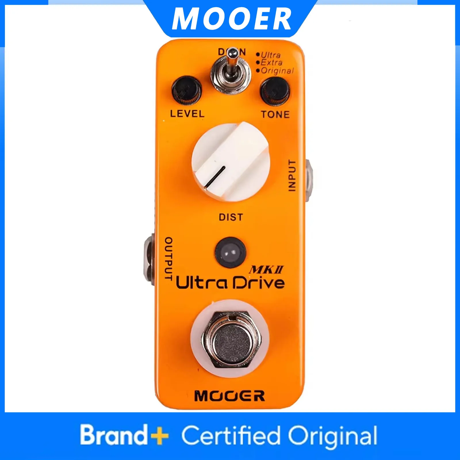 

Гитарная педаль эффектов MOOER Ultra Drive MKII Distortion, синтезатор, 3 режима, True Bypass, портативная, для электрогитары