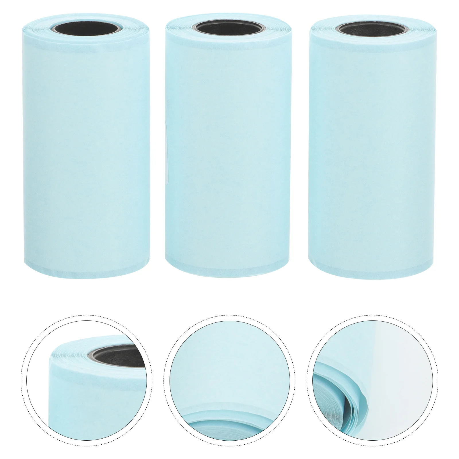 3 Rolls Self Adhesive Printable Label Blank Correction Label Sticky Package Label for Office adhesive printer paper