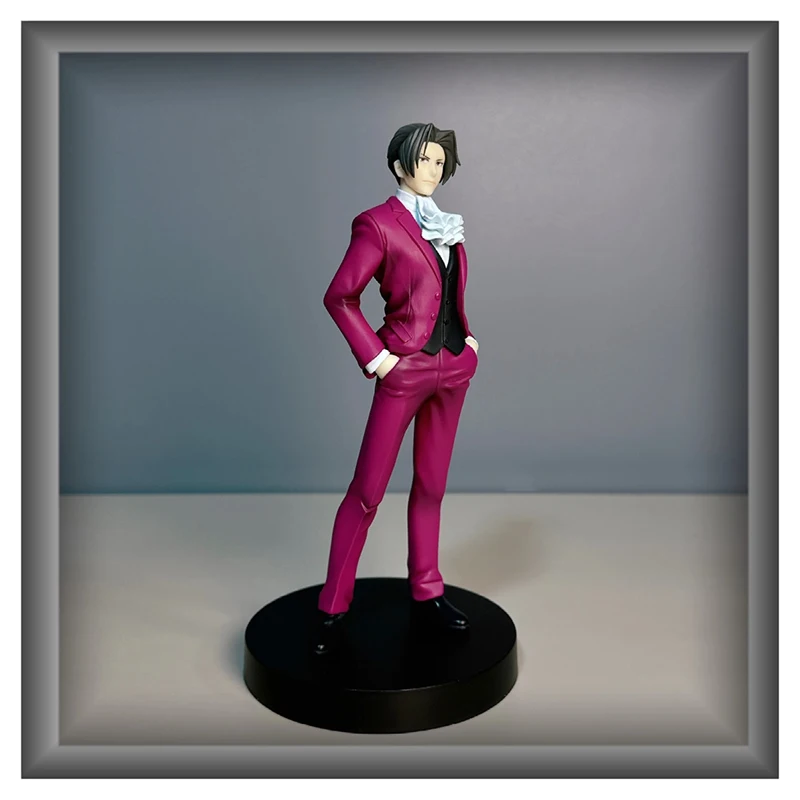 Figurine d'anime Gyakuten Saiban Miles Edgeworth, modèle Ace Attorney, jouet de collection, ornements, poupées en PVC, cadeaux pour amis