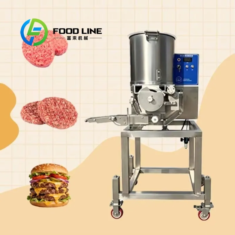 Commercial Burger Patty Maker Machine, Customizable Patty Shapes Versatile Commercial Patty‑Making Machine For Snack Business
