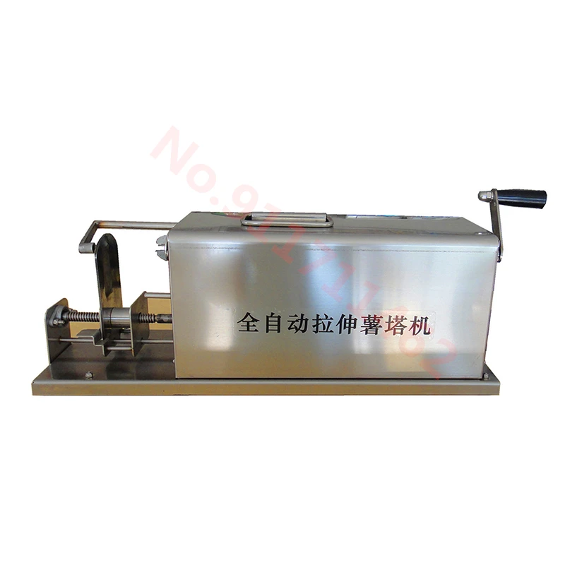 220V Automatic Stretch Stainless Steel Tornado Potato Machine Potato Slicer Chips Cutter Potato Spiral Cutting Machine