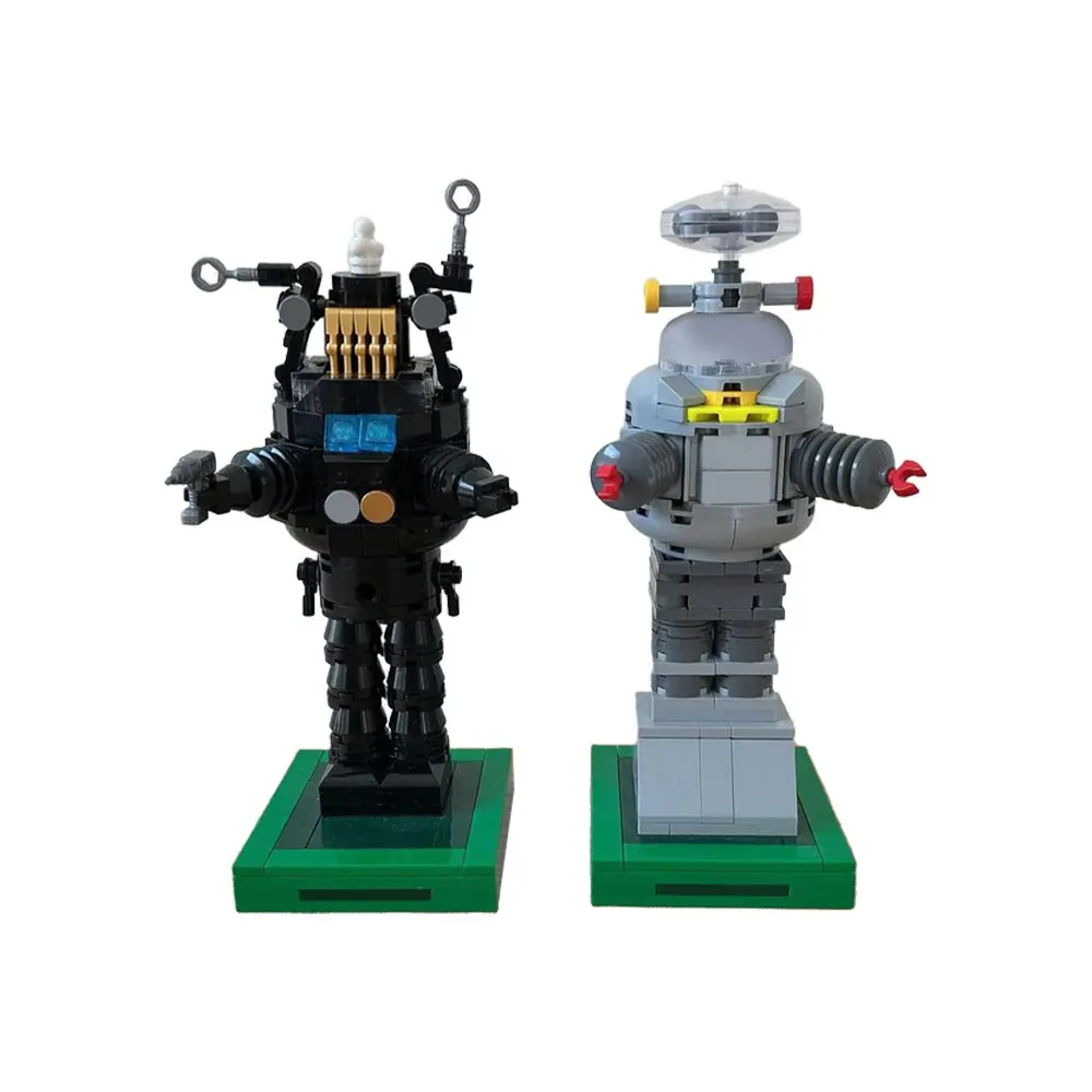 Forbidden Planet Building Blocks Kit Sci-Fi Figure Robby the Robot and B9 Robot Creative DIY Home Decor Bricks Toy Adult Gift
