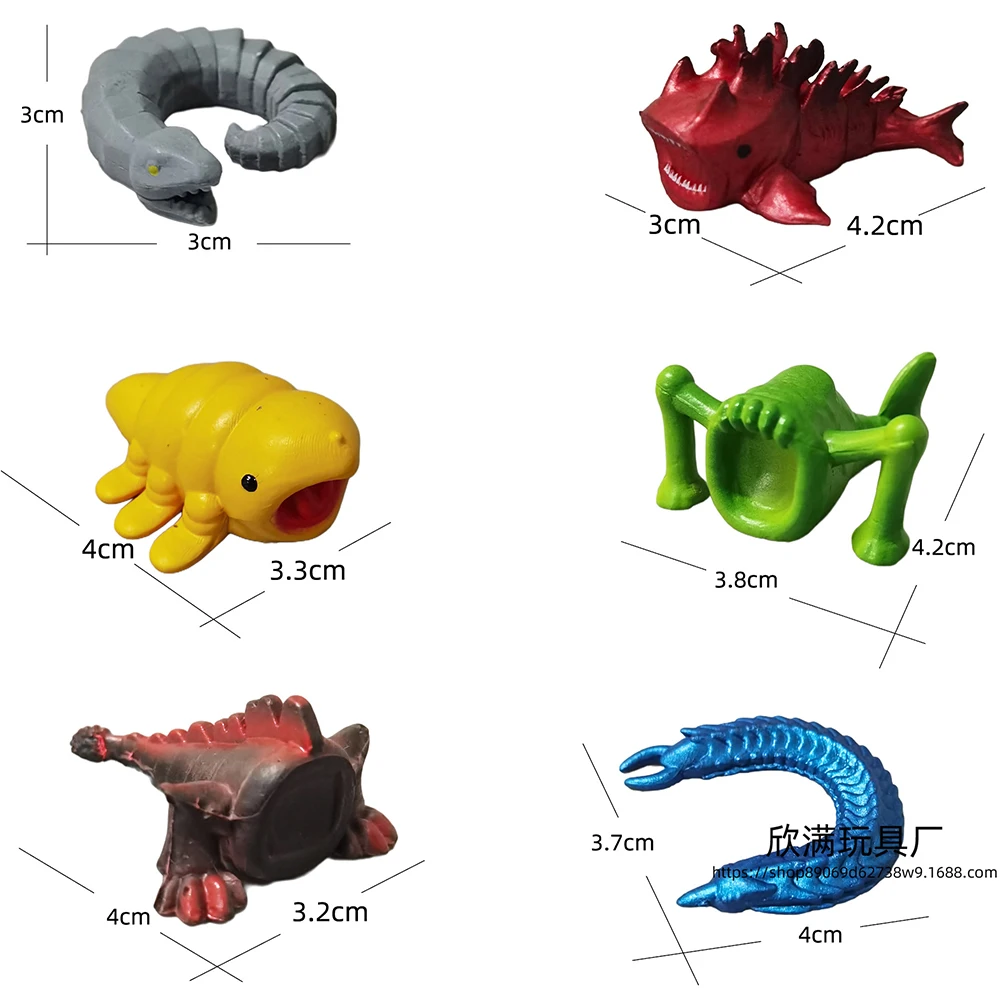 24pcs Subnautica Sea Eater Monster Figure Leviathan Figures Decoration Bloop Gran Maja Model Doll Ornament Toy Halloween Gifts view 3