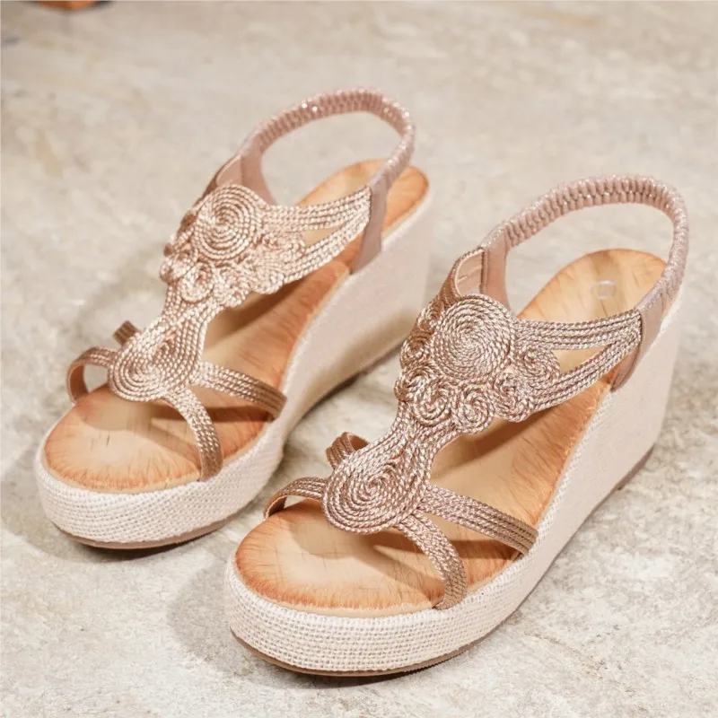 

Women Shoes Sandals Fashion Wedge Shoes For Women Light Women's Sandals Non-Slip Party Women Sandal Footwear Female