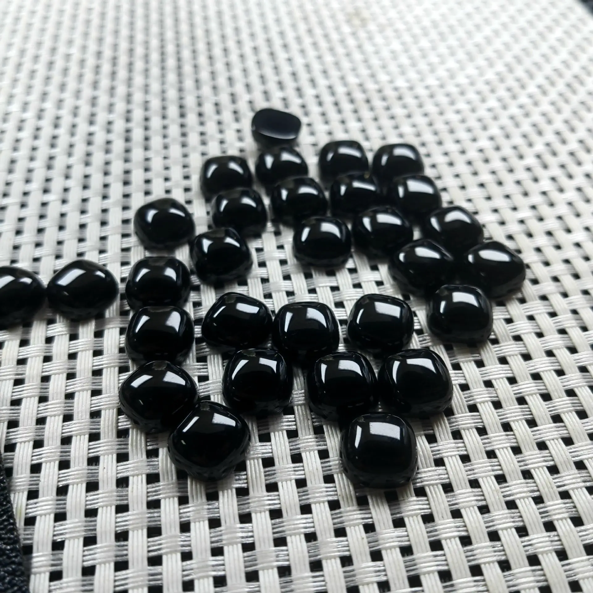 Wholesale 5pcs/pack Natural Black Agate Onyx,Green Agate,Red Agate 8mm 10mm Cushion Cabochon Square Gemstone Jewelry Ring Face