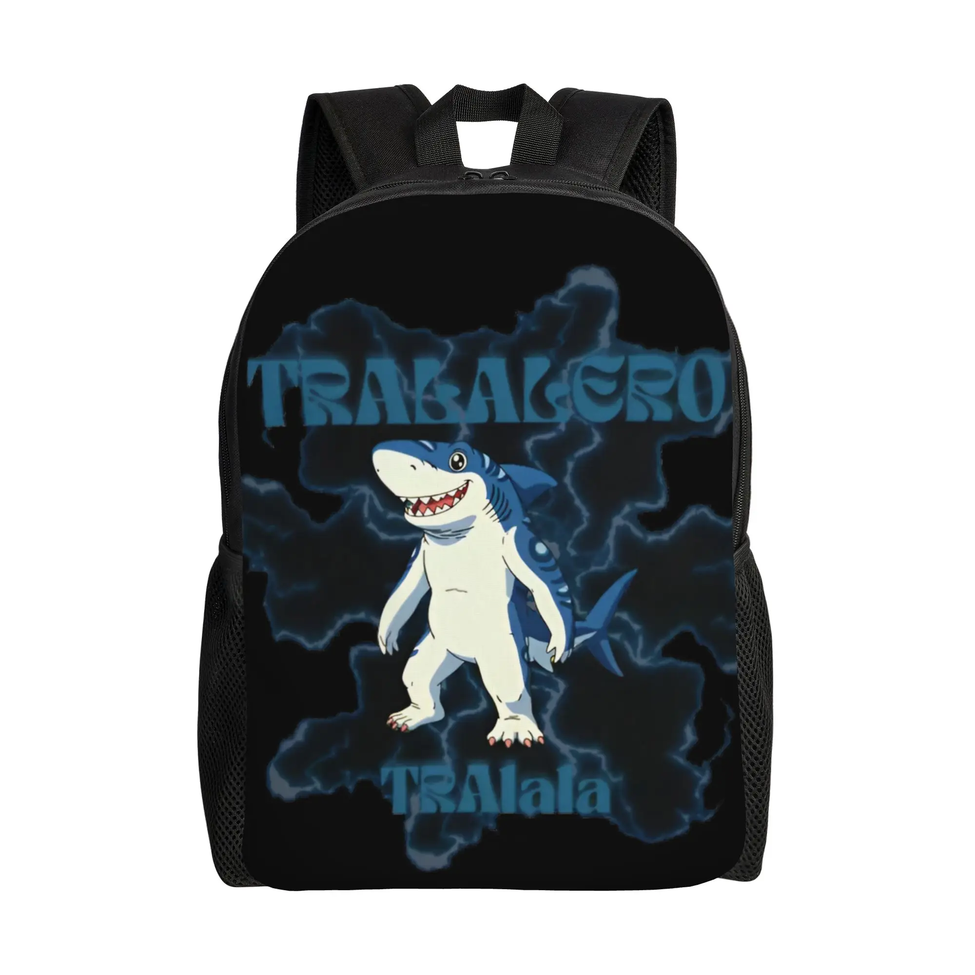 

Рюкзак Tralalero Tralala для подростков, школьный, туристический, городской, с мемом Italian Brainrot, для ноутбука, из прочной холщовой ткани