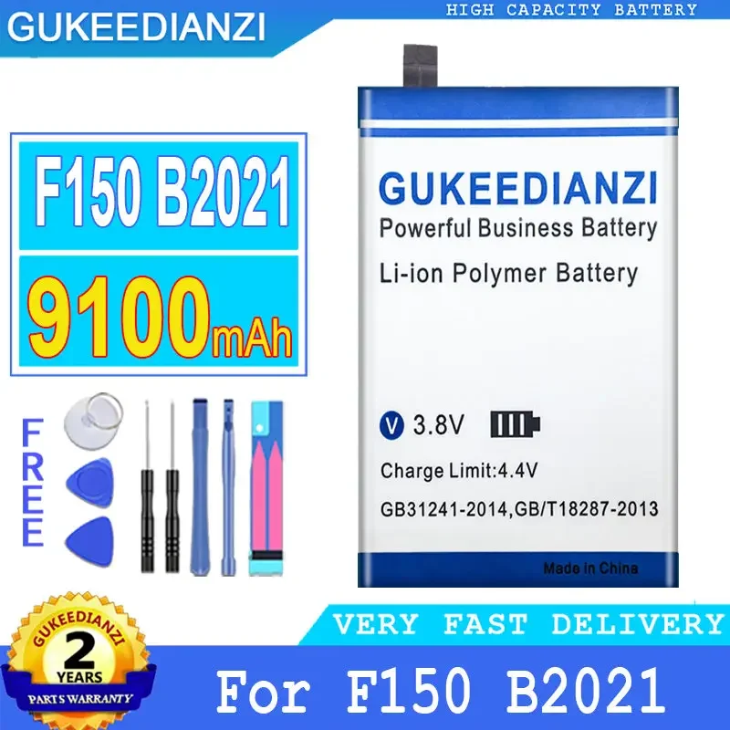 

GUKEEDIANZI Replacement Battery, B2021 IIIF150 R2022, 9100mAh/9500mAh for OUKITEL B2021/IIIF150 R2022