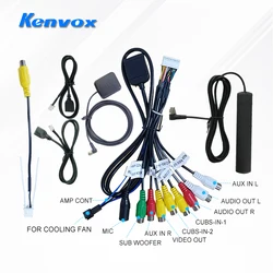 Wiring Harness USB Port Adapter GPS Antenna Video Audio RCA Wifi 4G READER Cable for 2 Din Car Android System Head Unit