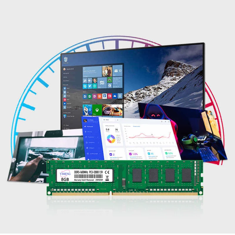 DDR4 4GB 8GB 16GB ذاكرة عشوائية لسطح المكتب Ram 2133 2400 2666 3200Mhz 288Pin PC4 17000 19200 21300 25600 1.2V غير ECC DIMM ذاكرة الوصول العشوائي