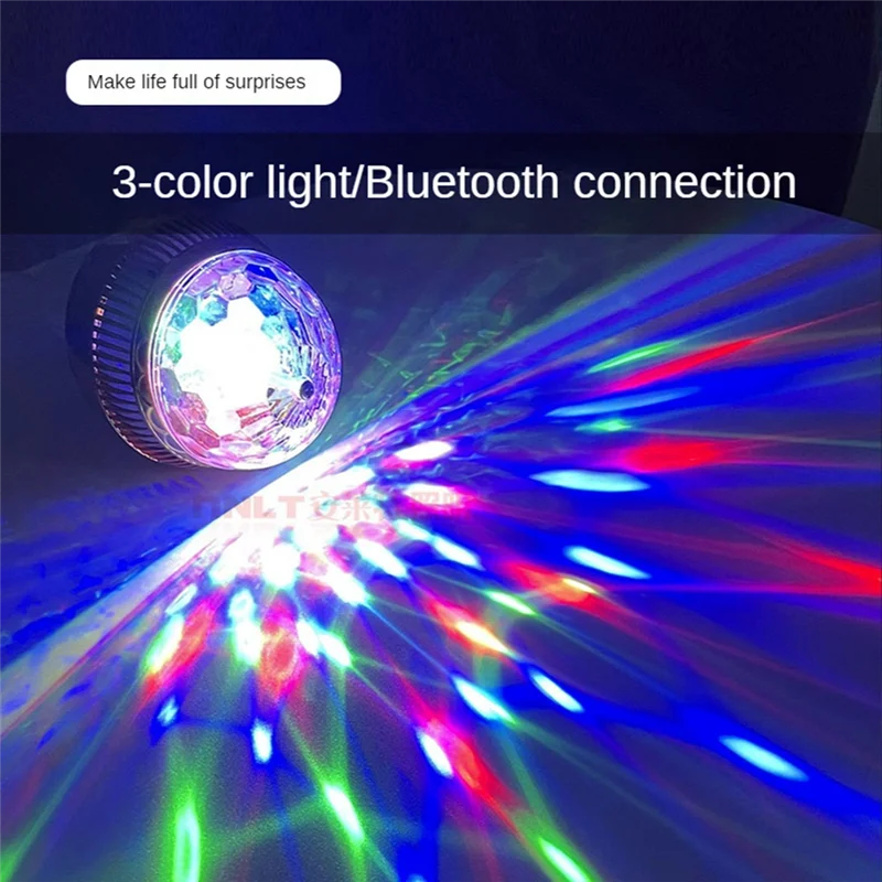 E27 Disco Light Bulb Rotating LED Party Bulb Strobe Light for Parties- RGB Multi Crystal Disco Ball Light Strobe Bulb