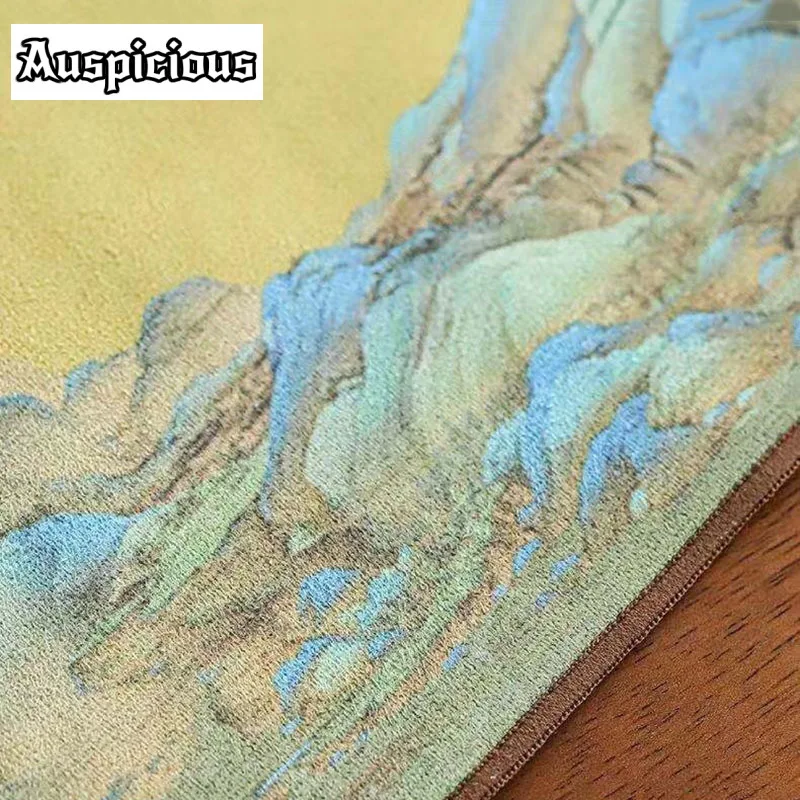 Suede Tea Towel Household Zen Tea Table Tea Cloth High-Grade Absorbent Clay Tea Mat Kung Fu Tea Napkin Tea Accessories