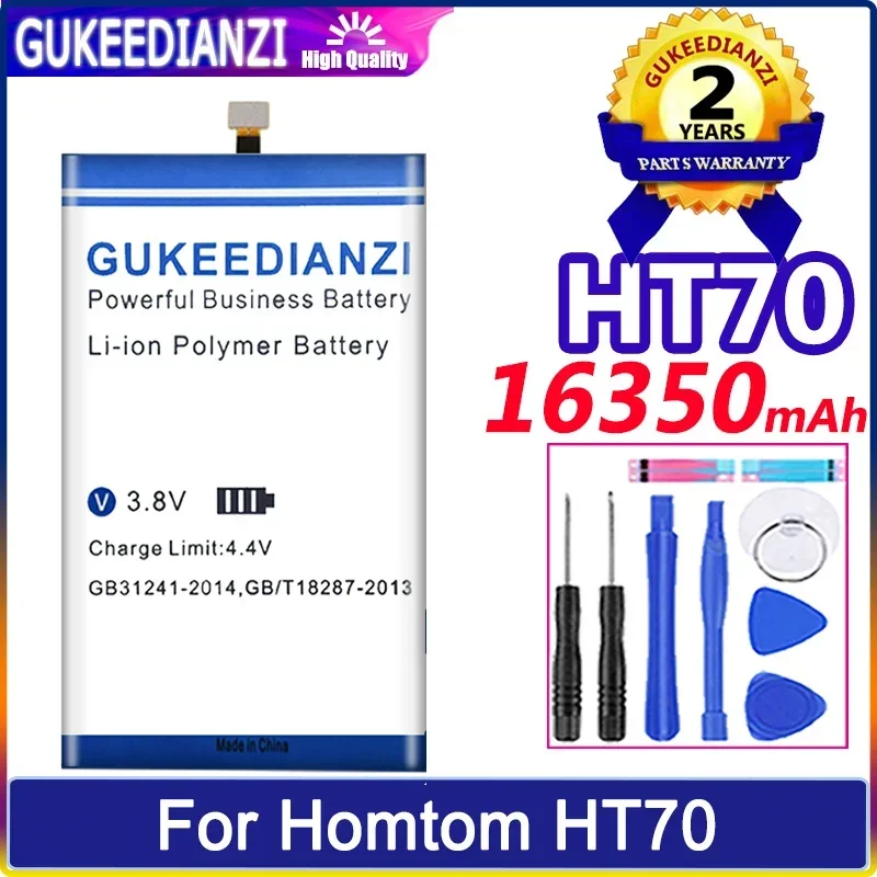 

GUKEEDIANZI New Battery 16350mAh For HOMTOM HT70 Smart Phone Batteria + Track NO