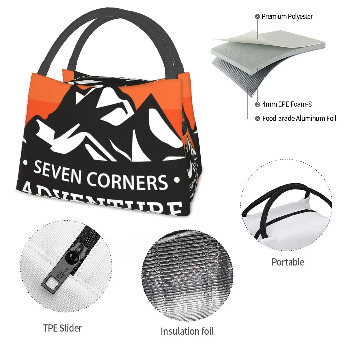Adventure Portable insulation bag for Cooler Food Office Pinic Container