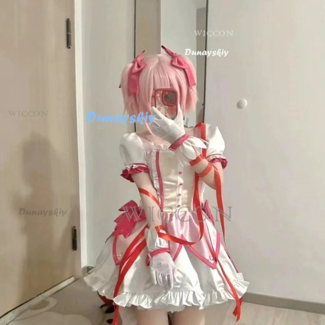 

Cosplay Anime Kaname Madoka Cosplay Costume Magica Kaname Dress Wig Kaname Madoka Outfits for Comic Con