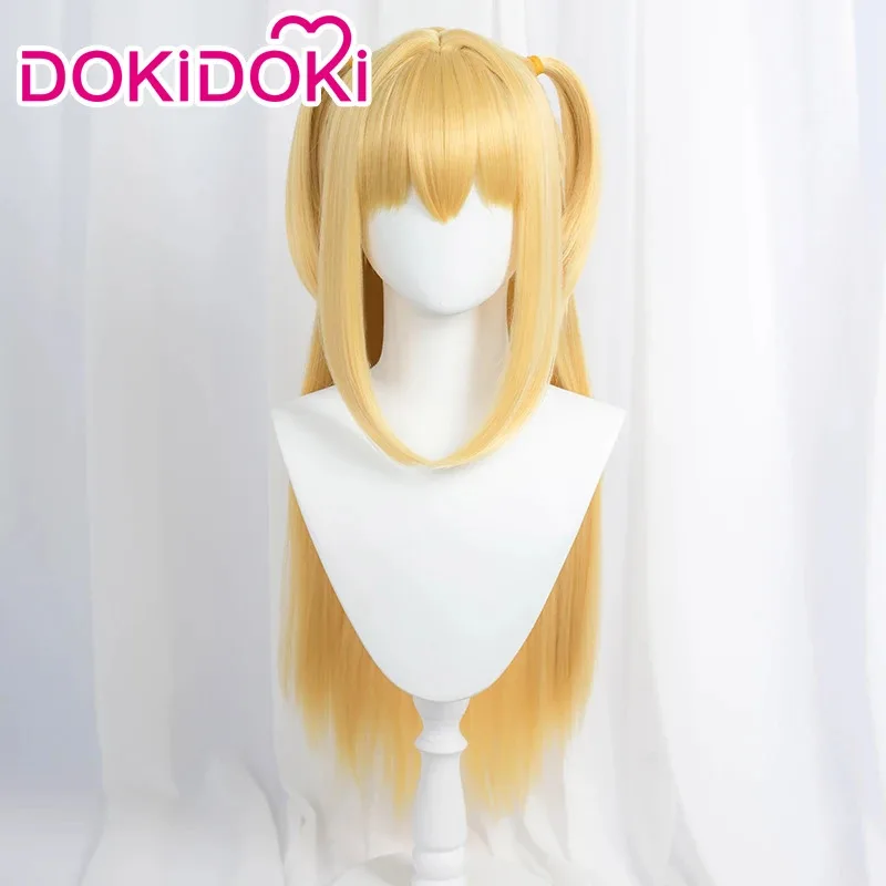 LQIN STOCK Misa Amanee Парик Аниме Косплей DokiDoki Женские Золотые Длинные Волосы Миса Косплей Ожерелье Зажимы Для Ушей Бесплатная Кепка Для Парика