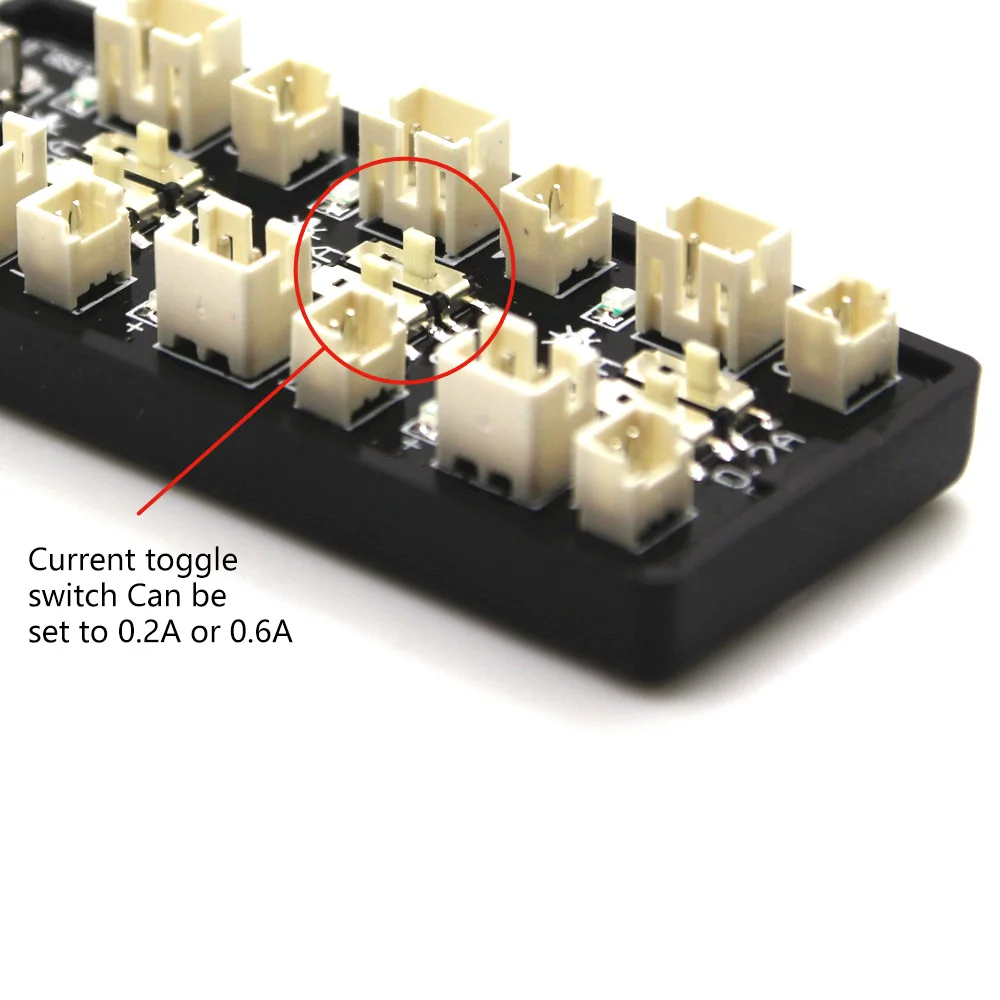 1S Lipo Battery USB Charging Adapter 3.8V/4.35V 6CH Micro-JST 1.25 JST-PH 2.0 MCX MCPX Lipo Model Aircraft Battery Charger Board