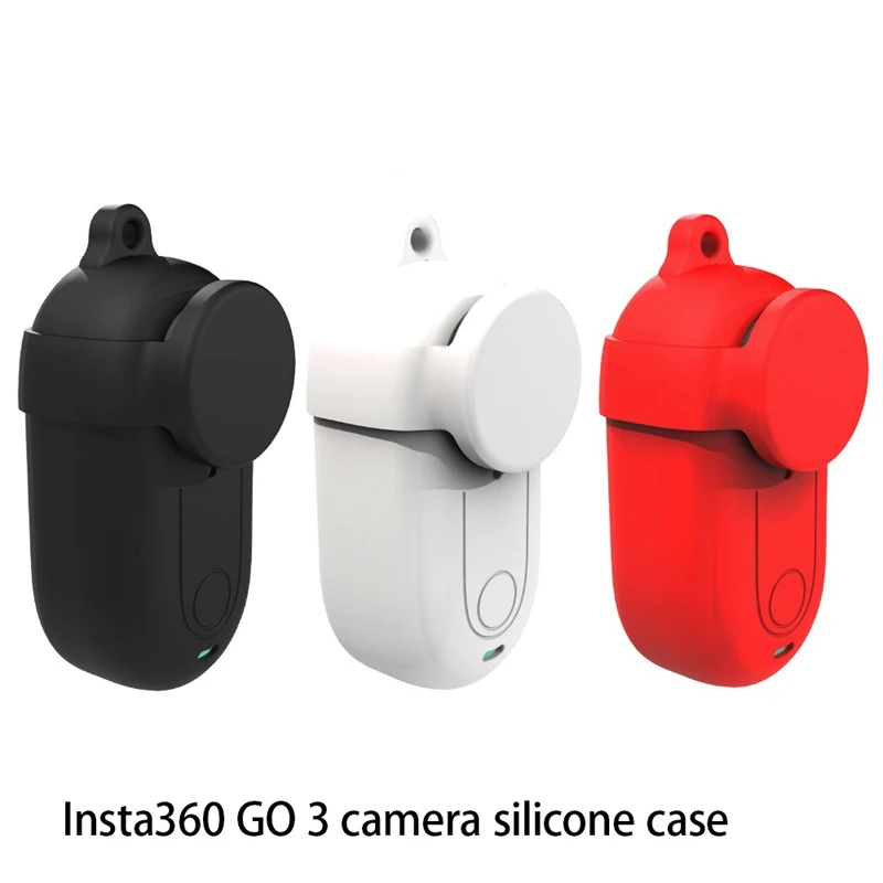 Multifuncional Polegar Câmera Capa Protetora, Silicone Case, Lens Case, Acessórios para Insta360 Go 3