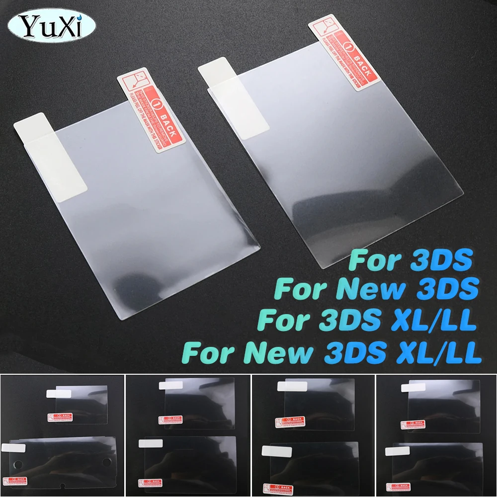 1Set Protective Film For New 3DS XL LL Clear Top Bottom Screen Protector Films For Nintend 3DS XL/LL