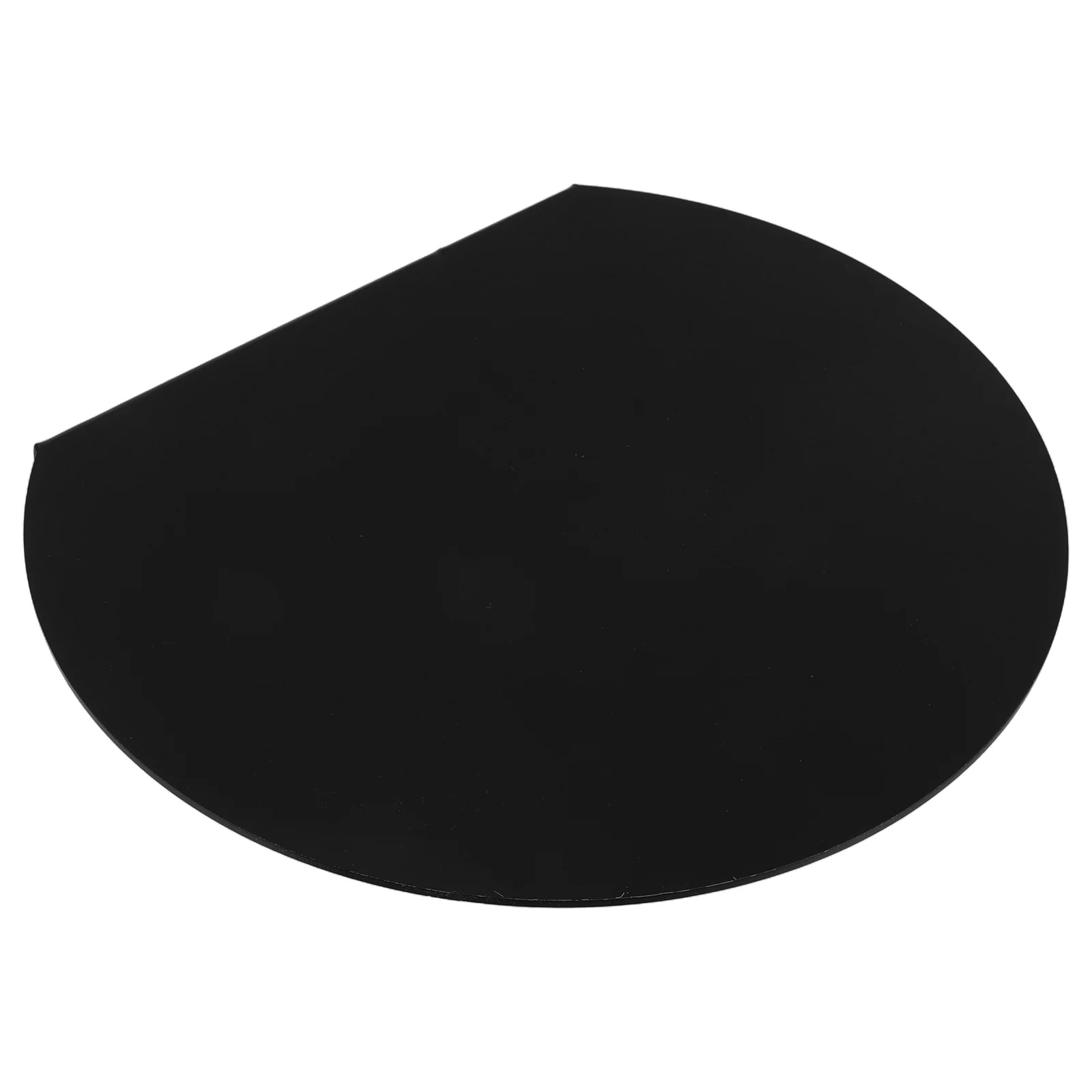 

Black Semi Circular Acrylic Cutting Board Non Slip Kitchen Counter Lip Round Cutting Tool Apartment Kitchen Countertop Supply