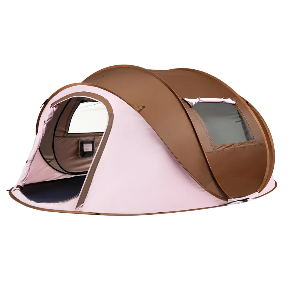 Instant Pop up Camping Tent 2-6 Person Waterproof Easy Setup Portable Dome Shelter With Carry Bag for Outdoor Hiking Travel