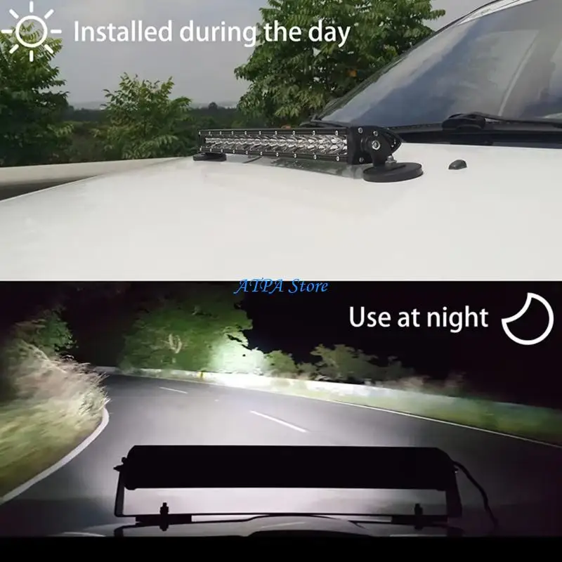 

U13C Universal Rubber Coated Base for LED Light Bars Trucks Vehicles