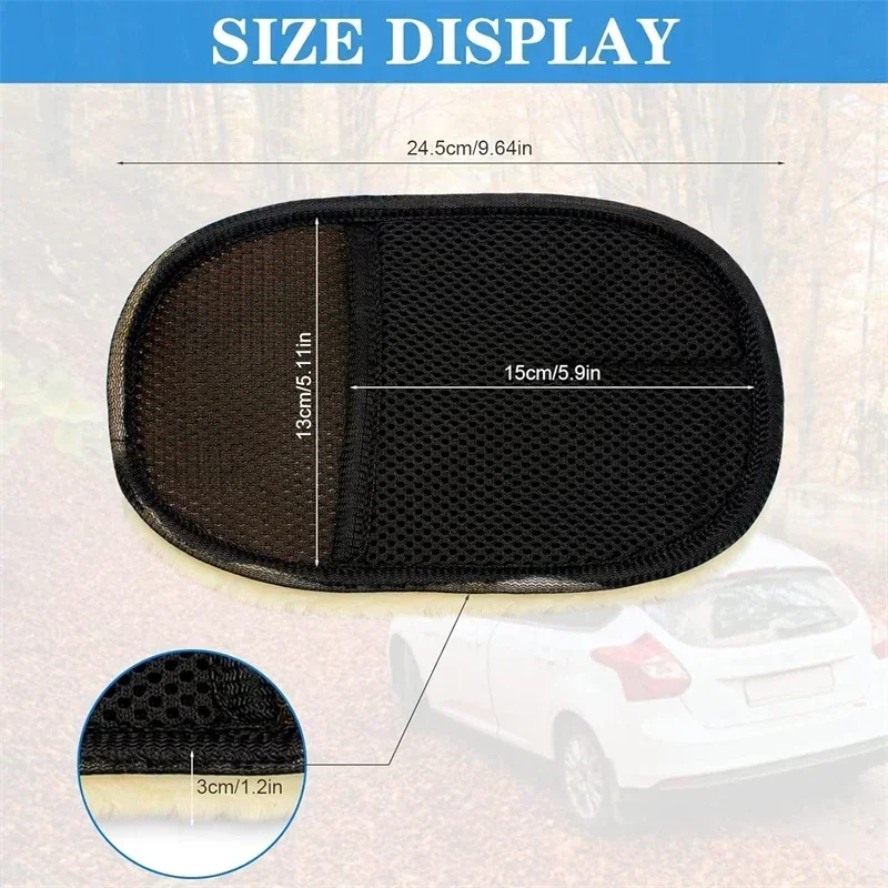 1 10 Stück Auto-Reinigungsschwamm, Handschuh, Mikrofaser-Waschhandschuh zum Polieren von Autos, Küche, Zuhause, Wollreiniger