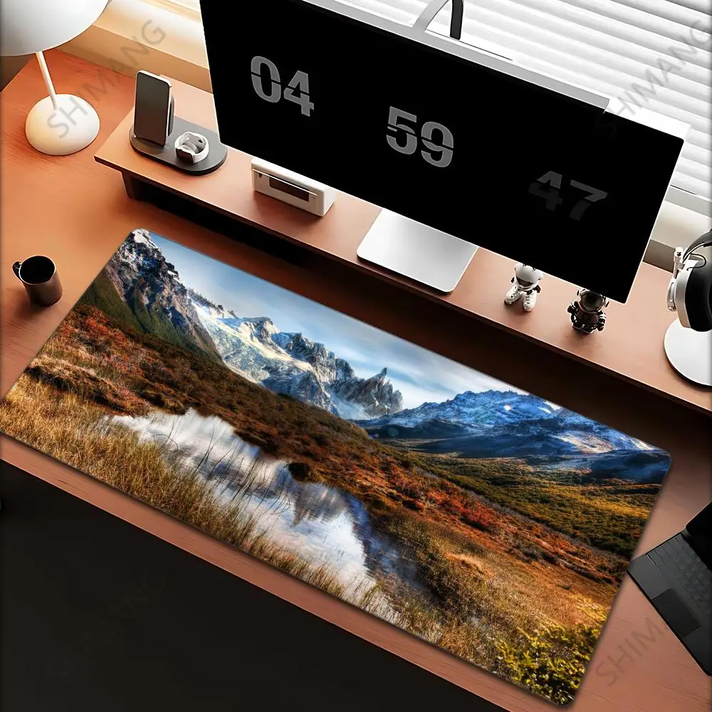 

Mouse Pad Gamer Large XXL Computer Custom keyboard pad Mouse Mat Beautiful Nature Landscape Office Soft Gamer Laptop Carpet
