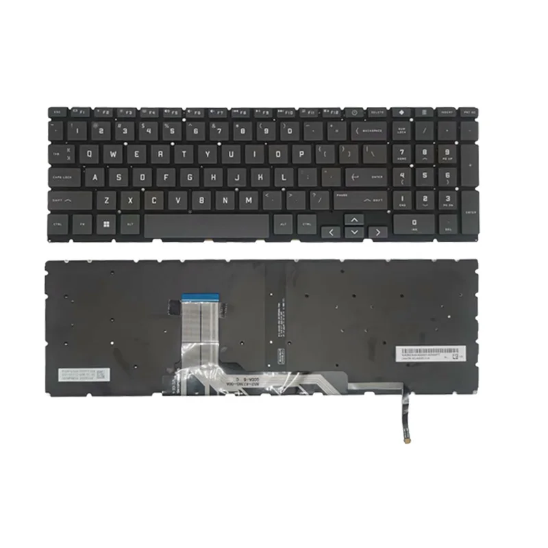 Compatible with HP 16-D 16-B 15-FA 15-GE Laptop Keyboard, FR / US / SP Layout