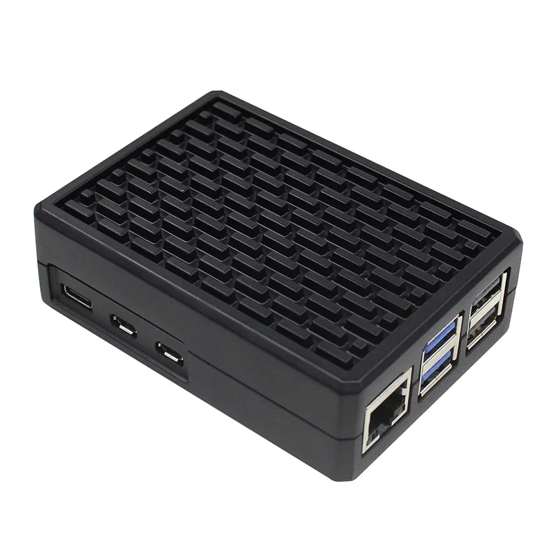 Raspberry Pi 5 Aluminum Heatsink Case - Passive Cooling Chassis with Thermal Pads for Pi 5 Model B