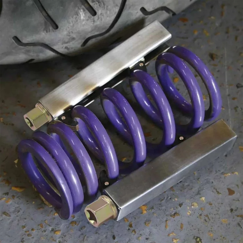 New 2PCS Motorcycle Motorbike Coil Spring Shock Compressor Repair Tool 800KG Capacity Manual Spring Compression Disassembly Tool