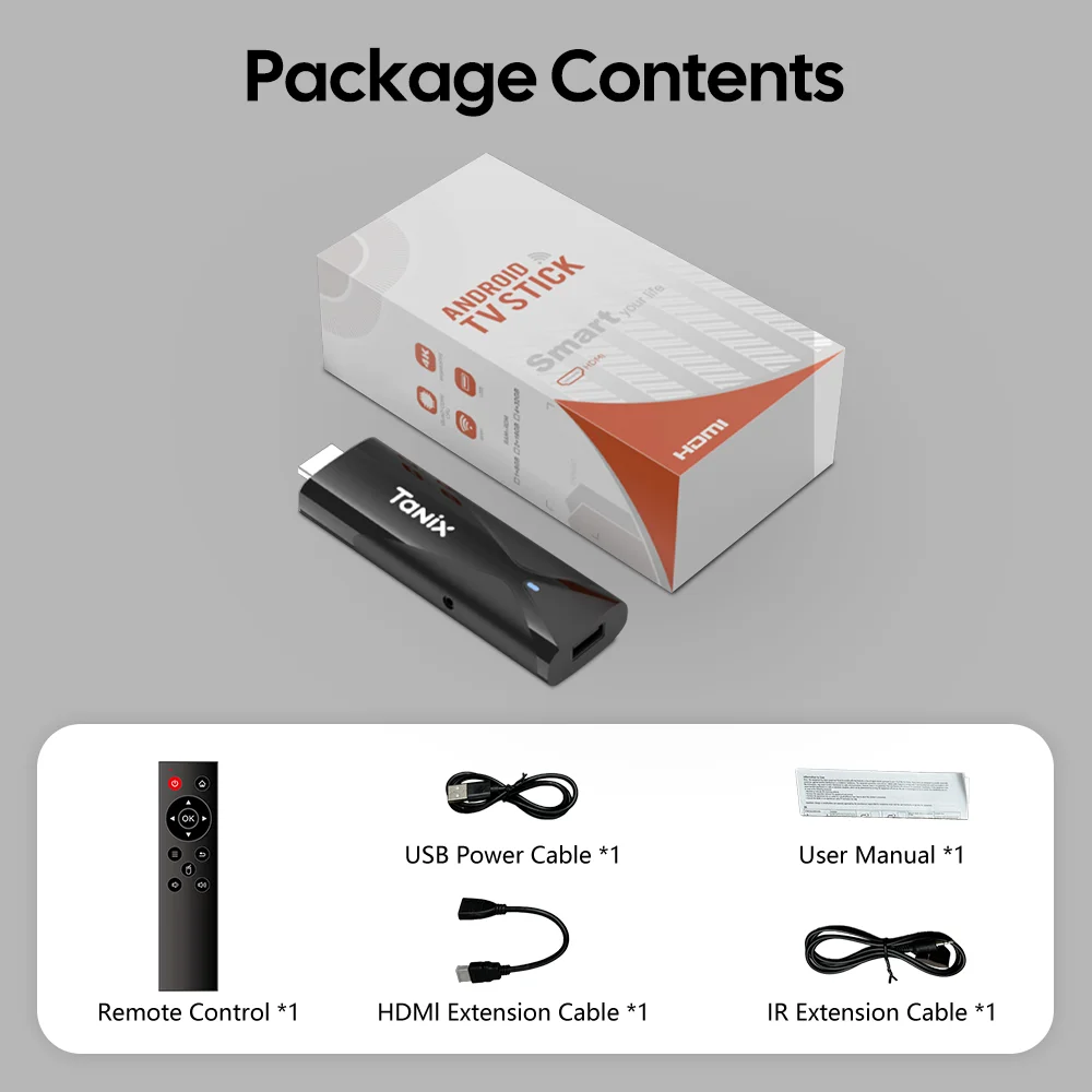   TANIX TX8 TV stick Android 10 TV Stick Allwinner H313 2GB 16GB 2.4G WIFI 4K MINI TV Dongle Smart TV Box