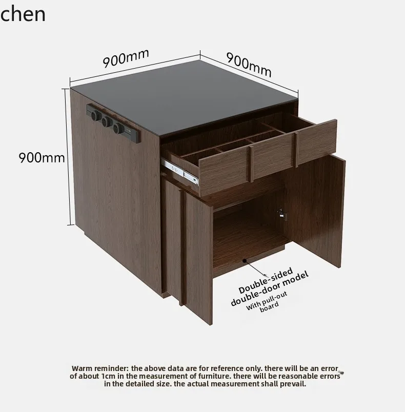 A1 Single Island Cabinet Movable Medieval Multi-functional Rock Slab Separate Small Guide Cabinet