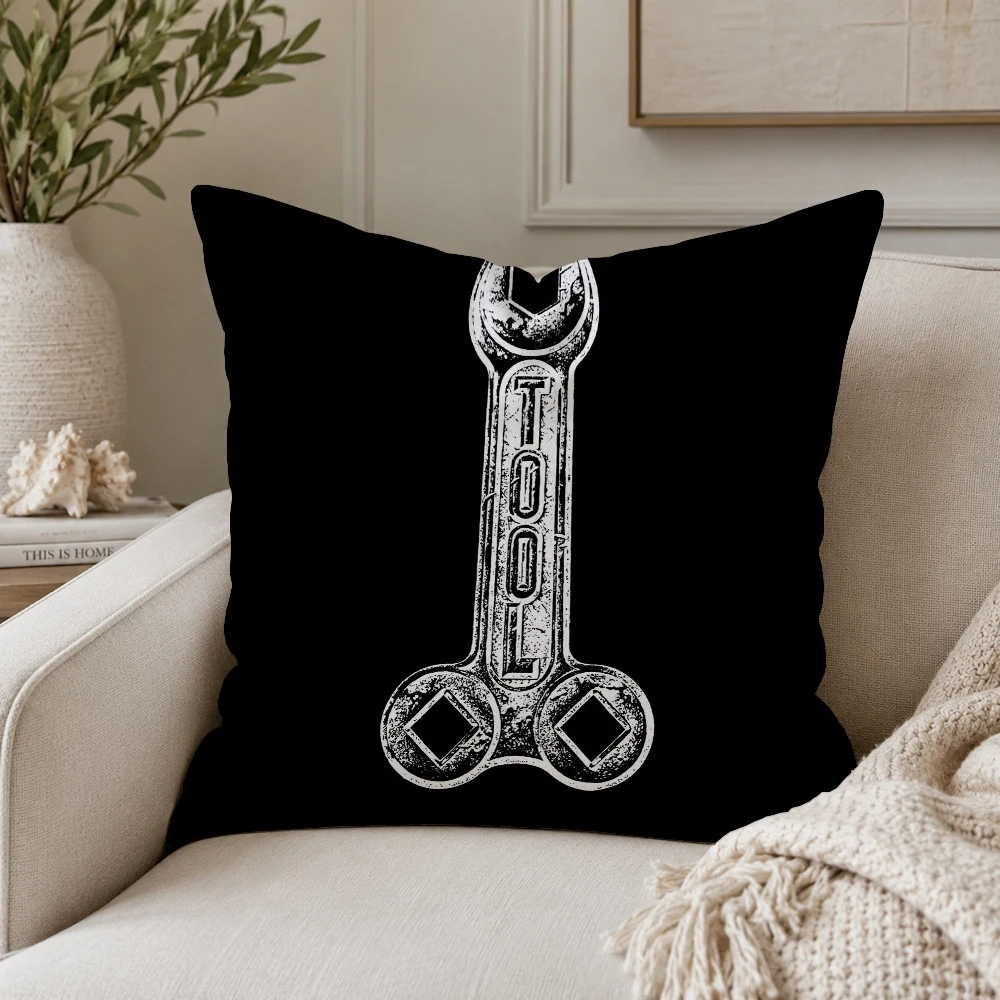 T-Tool-S Band Pillow Case Plush Pillow Cases Home Decoration Pillow Cover for Sofa Bed Chair Living Room