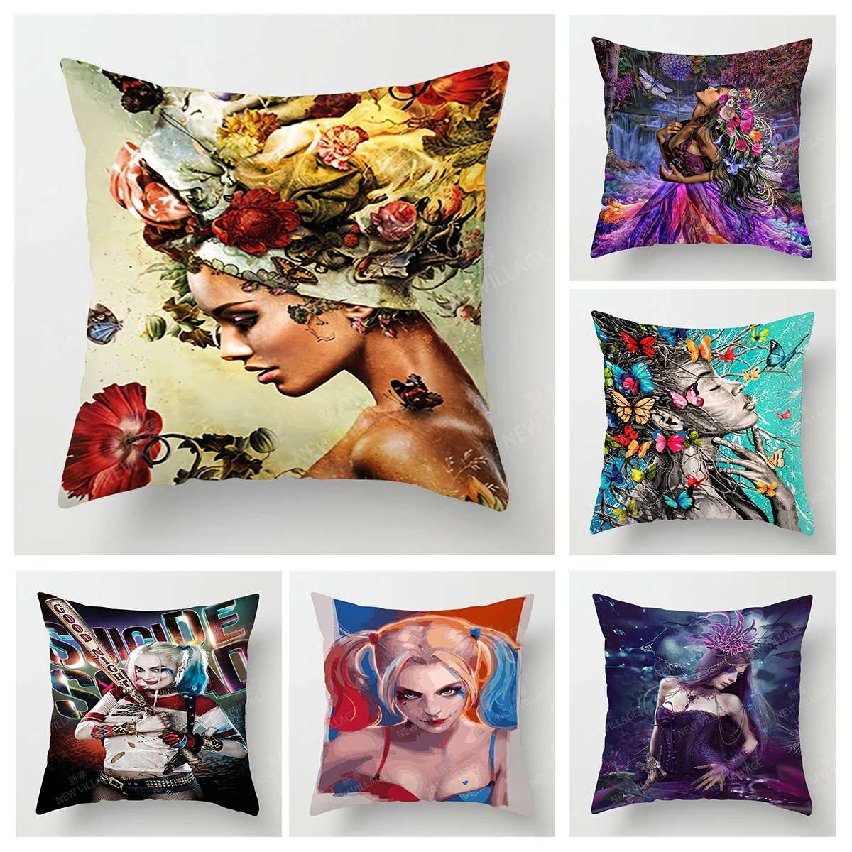 Home living room natural and Animal Styles decoration cushion cover home  throw pillow covers45*45 pillowcase40x40cm 50x50 45x45