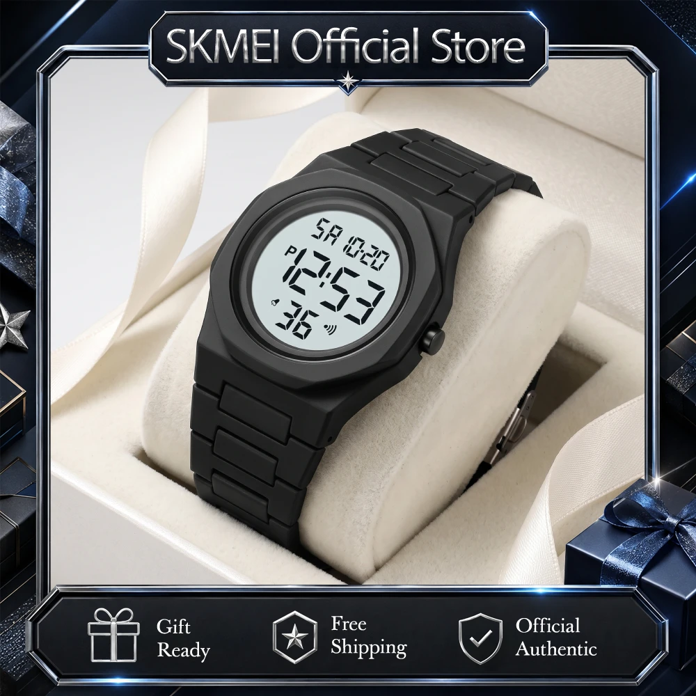 SKMEI 2613 Digital Sports Wristwatch Electronic Fashion Watch Casual Luminous Alarm Timer Clock Outdoor Activity Sweat Shower