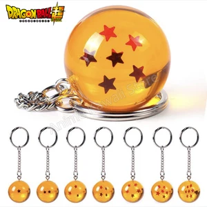 Dragon Ball Z Anime Chaveiro Charms para Crianças, Acessórios Cosplay, Pingente, Bola De Cristal, Figura De Resina, Estrela, 1, 2, 3, 4, 5, 6, 7, Estrela 8 principais vendas dragão de cristal - №1