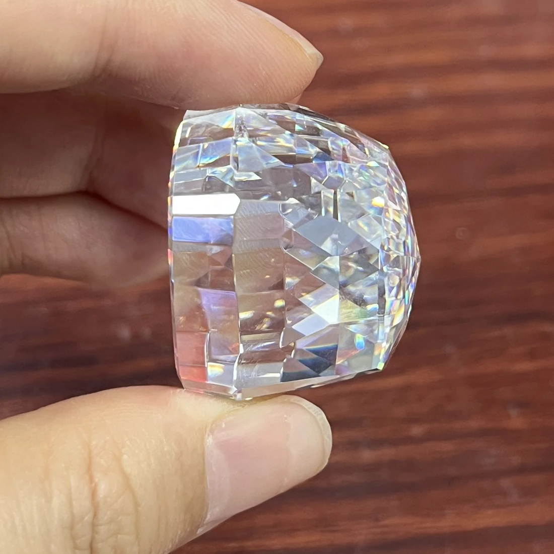 

White 30.8x39.5mm Cubic Zirconia Stone Special Cut Synthetic Zircon Loose Gemstone