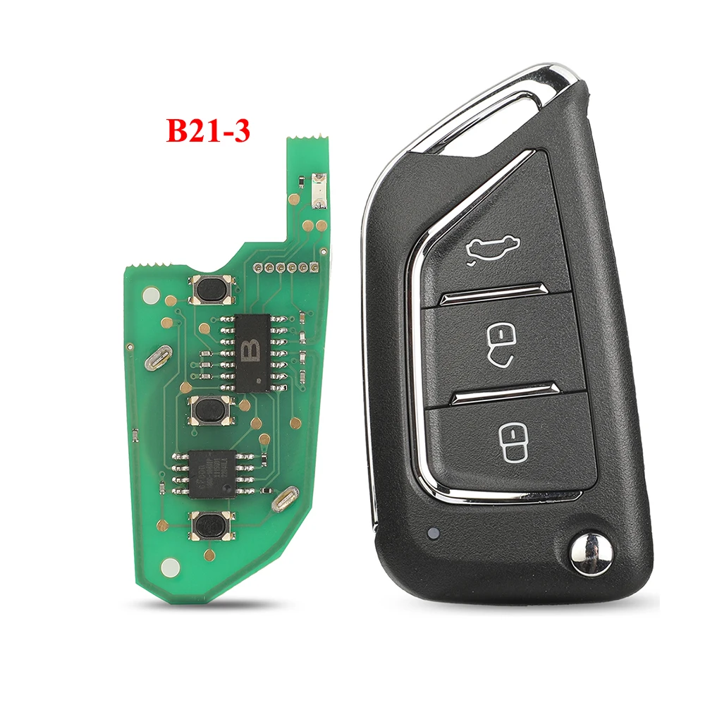 

jingyuqin New KEYDIY B21-3 B Series 3Buttons Universal KD Remote Control Auto Car Key For KD900+ URG200 Mini Programmer Tools