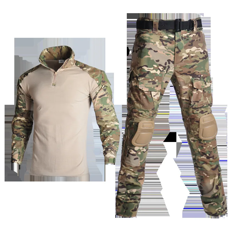 G2 Frog Suit Camo Zweiteilige taktische Kampfuniform, verschleißfest, wasserdicht, für den Außenbereich, militärisches Training, Airsoft, Jagd, Ausbildung – Detail 19