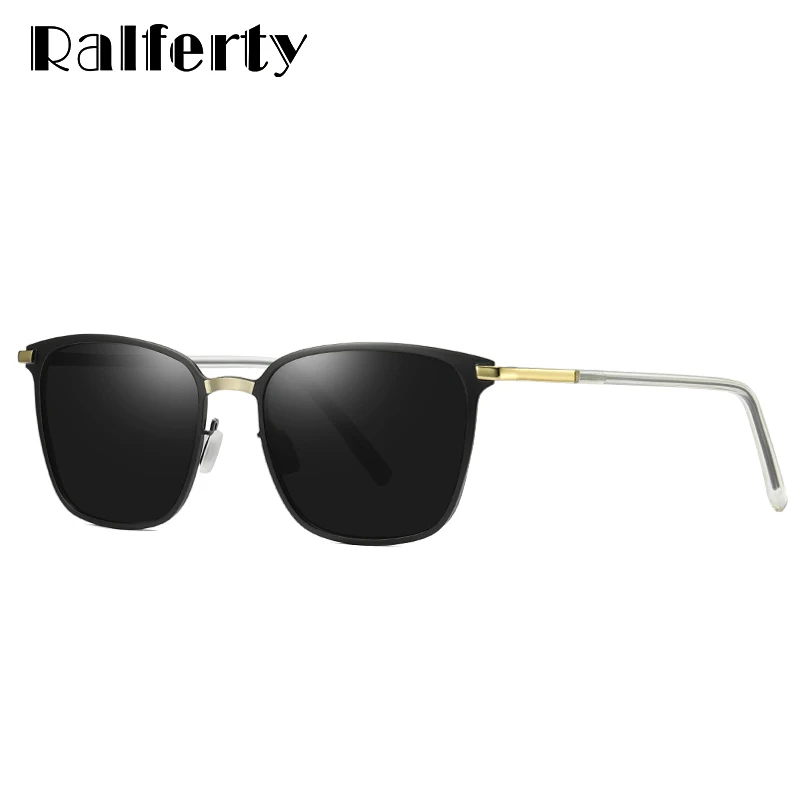 

Ralferty Квадратные Солнцезащитные очки для мужчин, поляризационные, UV400, высокое качество, черные солнцезащитные очки, мужские очки для вождения, очки oculos de sol D0864
