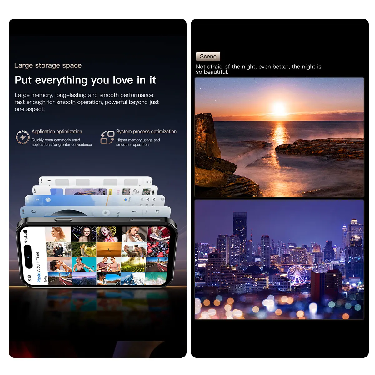 2025 جديد ONEMYTH M17 Pro 4G هاتف ذكي صغير أسود - شاشة صغيرة 4.0 بوصة هاتف أندرويد 12، 2 + 16 جيجابايت / 3 + 64 جيجابايت، هاتف محمول