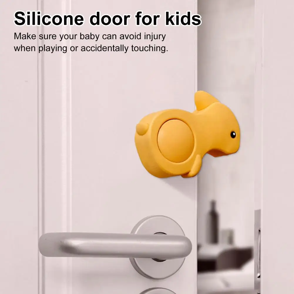 Kid-friendly Door Slam Stopper Childproofing Door Stopper with Cartoon Shapes for Cabinets Windows Easy for Safety for Toddlers