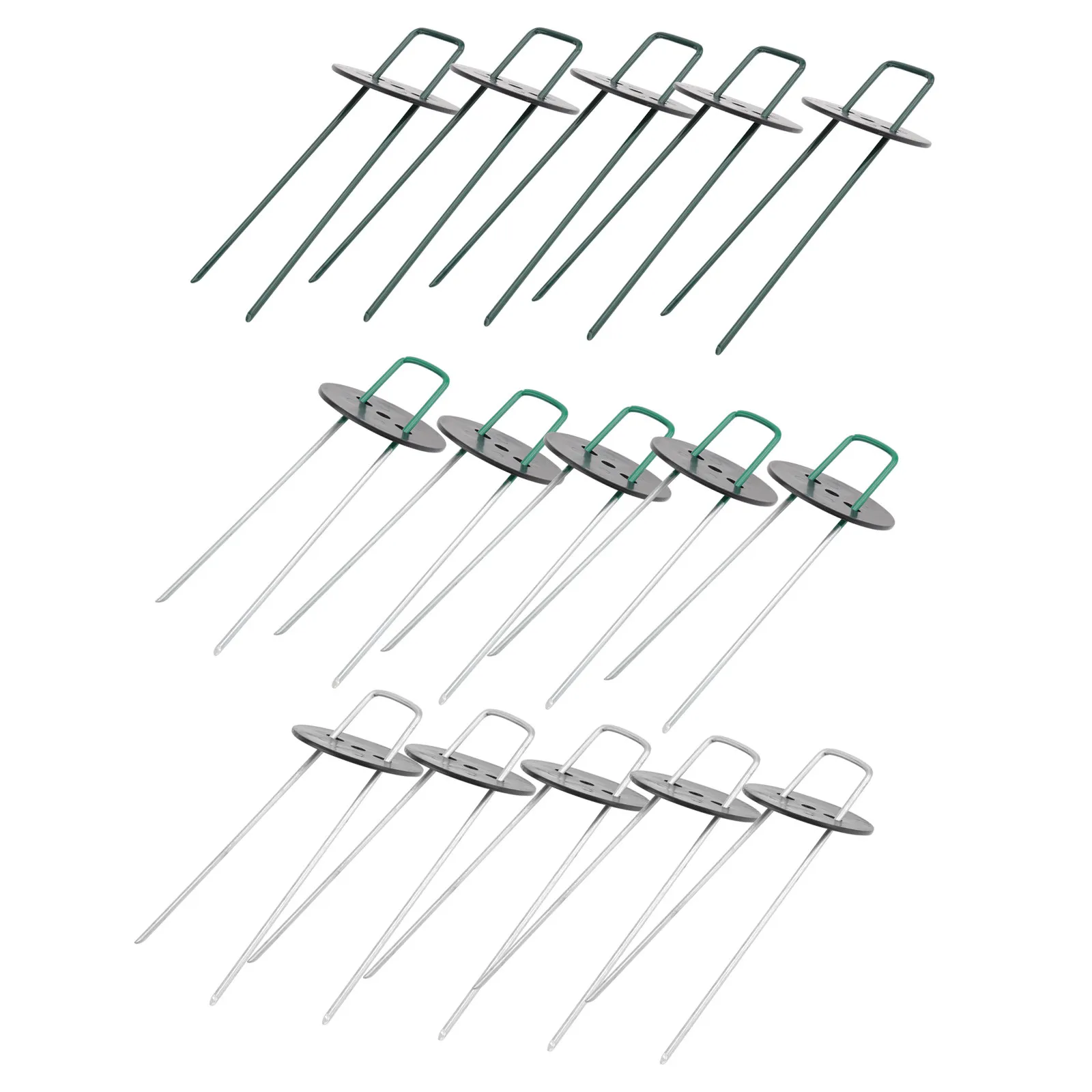 

1Set U-Shaped Garden Stakes Metal Ground Pegs for Anchoring Artificial Grass Tent Tarps Garden Stakes Metal Ground Pegs