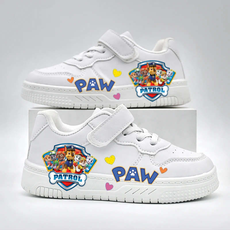 Kids Paw Patrol Cartoon Casual Shoes Children's 2026 New Design Cute White Sport Shoes Boys Girls Outdoor Breathable Sneakers