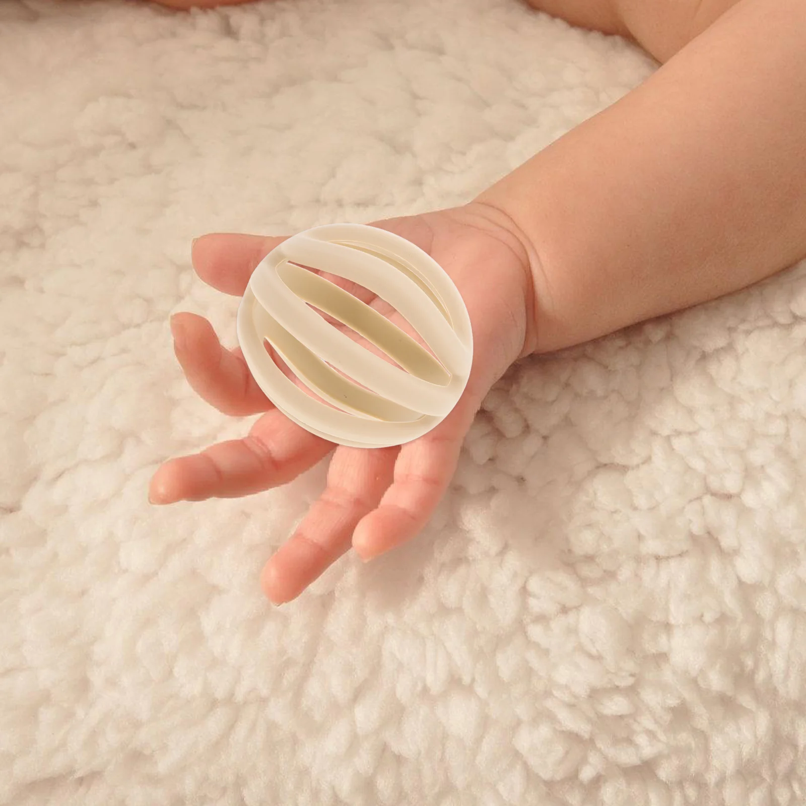 كرة استيعاب التنمية الحسية للأطفال من السيليكون قابلة للمضغ وقبضة يد تعليمية مبكرة للأطفال الصغار والمهارات الحركية للرضع