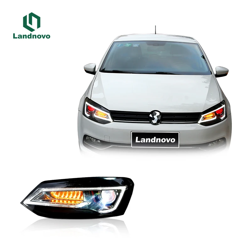 Muhuang High Quality Car Led Head Light For Polo 2011-2018 Front Led Light Headlight Headlamp