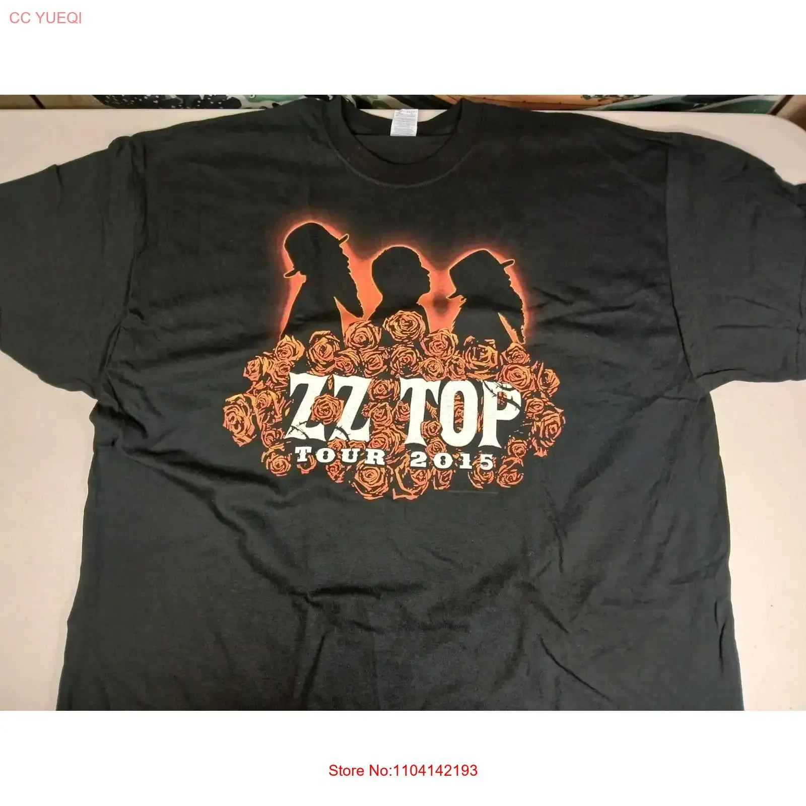 

ZZ Top 2015, футболка с двусторонней лентой 2XL, винтажный стираный дышащий топ для повседневной носки, унисекс, повседневная, растянутая, слегка